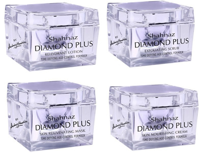 Shahnaz Diamond Facial Kit Cream Scrub Mask Lotion