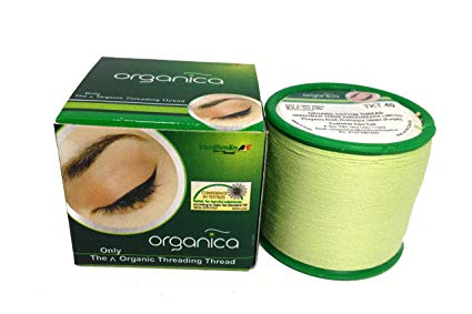 6x Organica Antiseptic Eyebrow Threading Thread Cotton Facial Hair